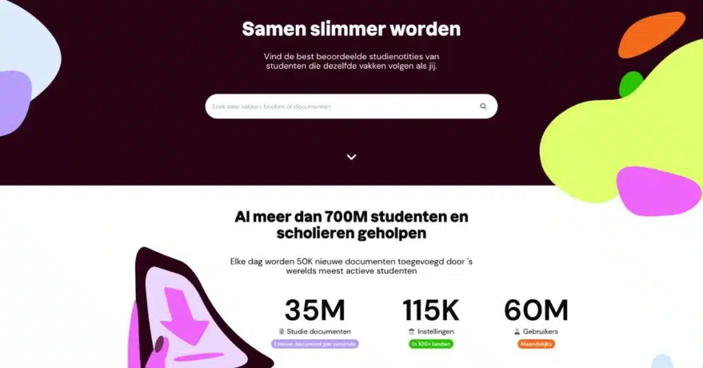 Studocu Home Page